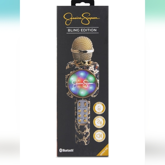 Jessica Simpson Wireless Bluetooth Karaoke Microphone NIB - Picture 7 of 7